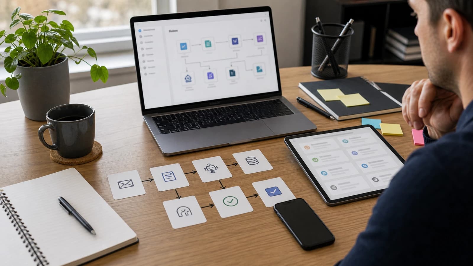 AI tool connected to a workflow in a small Norwegian business